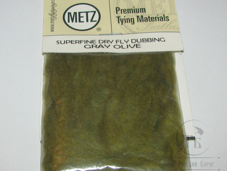 Даббинг Superfine Dry Fly Dub Gray Olivе Wapsi / Metz