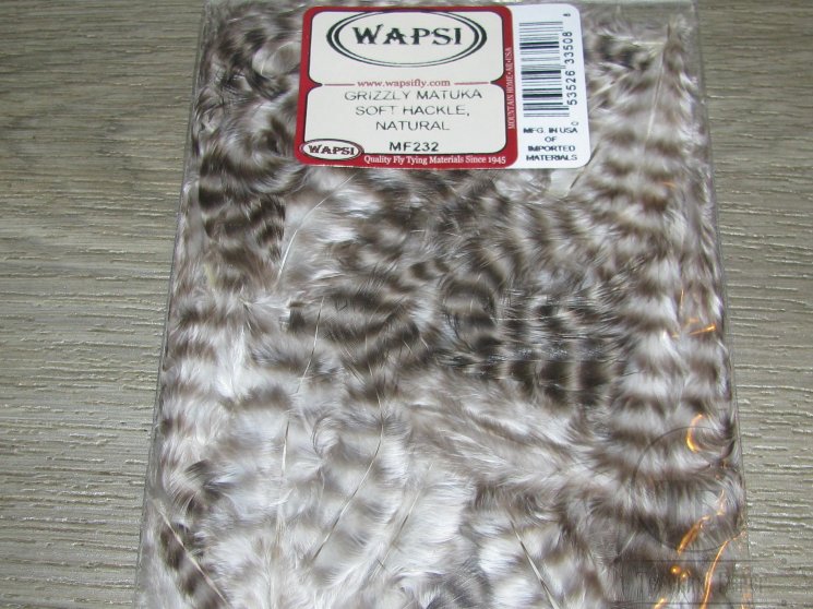 Grizzly Matuka Soft Hackle Natural Wapsi