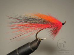 Муха лососевая на одинарном крючке ( 23 ) Gold Aurshire Man Kumho Salmon Gold № 1/0