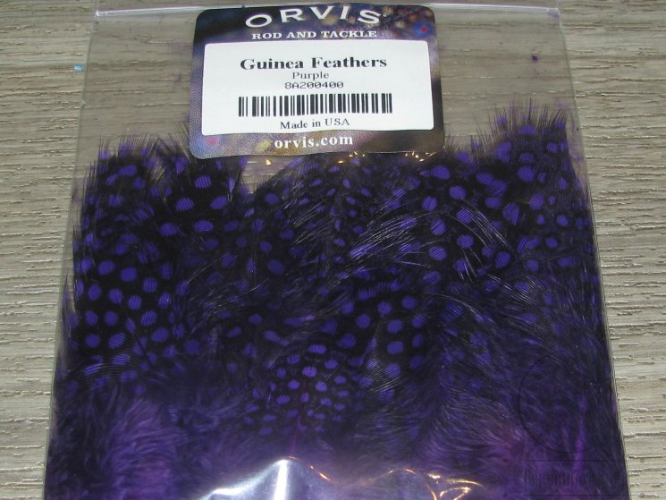 Перья цесарки Guinea Feathers Purple Orvis