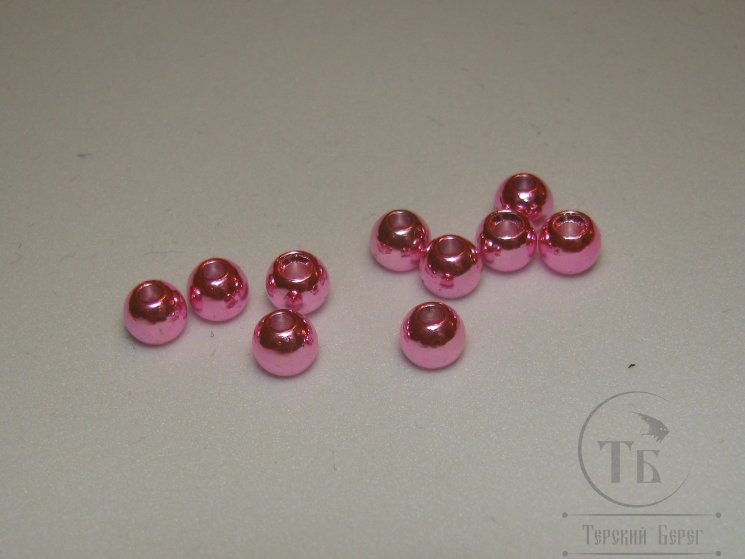 Шарик (головка) диам. 3,8 мм латунь Metallic Pink (10шт)
