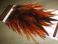 Седло петуха Whiting Coq De Leon Saddle Bronze Md Pardo Orange ( покраска Терский берег ) 