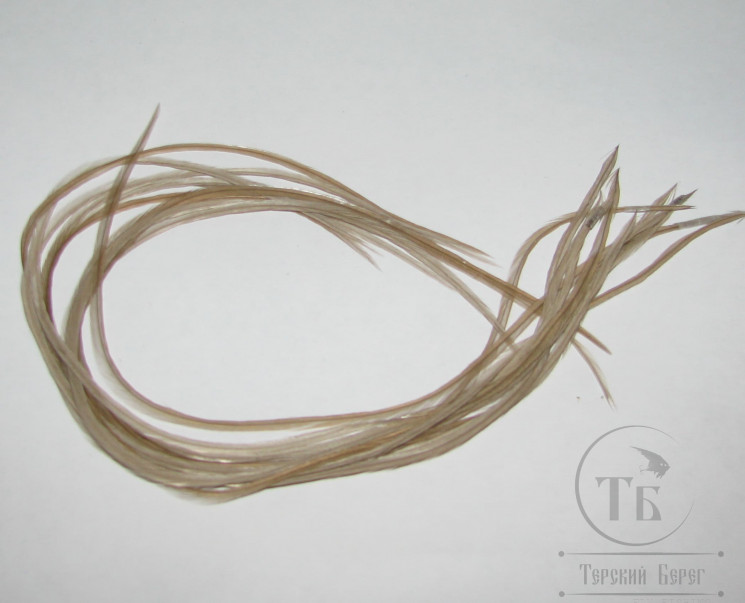 перо Dry Fly (для сухих мух) 10 шт серо бежевые , крючки № 14
