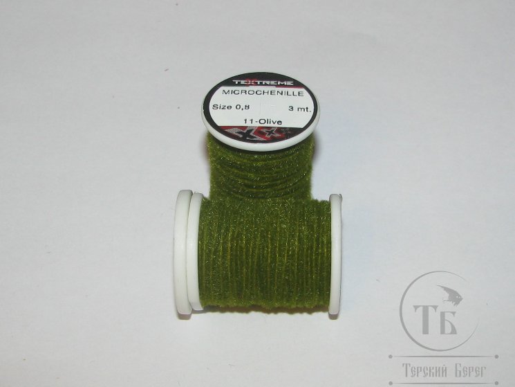 Микро синель Microchenille Olive 0,8 мм 3 м Textremе