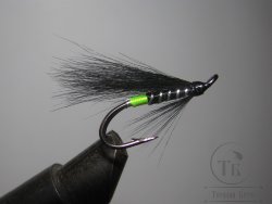 Муха лососевая на двойнике Monkey "Летняя" ( 5 ) Chartreuse Butt Monkey Wing DL71 № 6