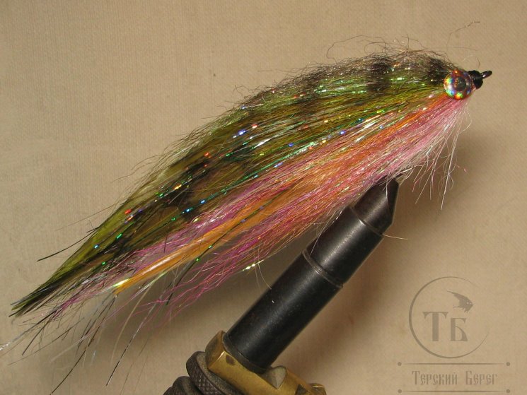 Муха щучья (51) Olive Lilas 16 cm Крючок №3/0 