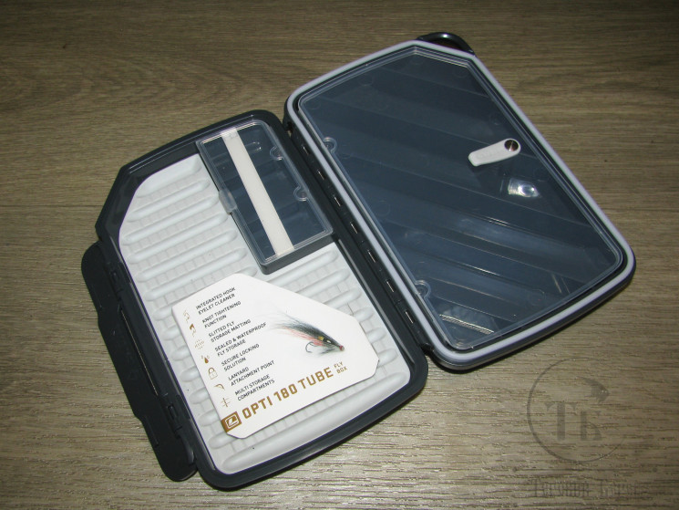 Коробочка для мушек на трубках Opti 180 Tube Fly Box Gray Loop