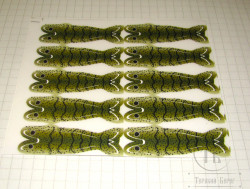 Спинки креветок Shrimp Shell Skeleton LG 10 pcs Olive