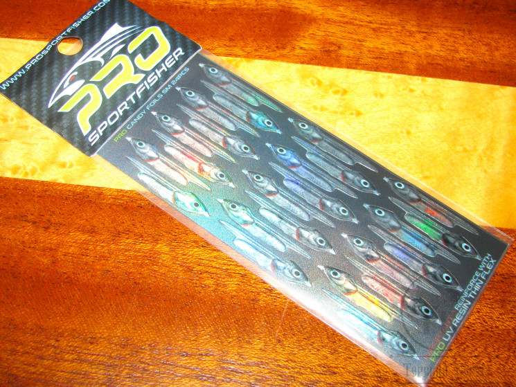 Наклейки имитация рыбки Pro Candy Foil SM Silver Holographic 24 pcs Pro Sportfisher