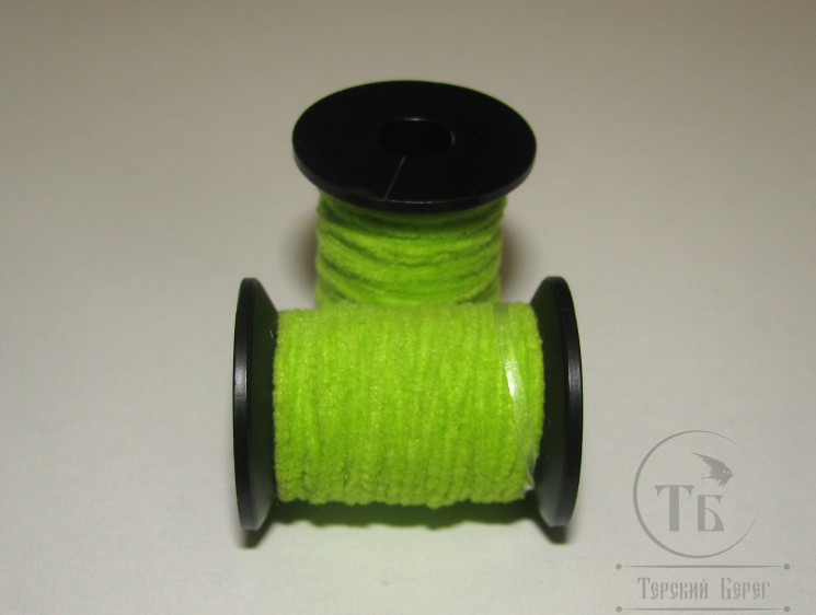 Микро синель Microchenille Chartreuse 0,8 мм 5 м Терский берег