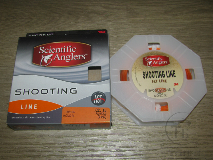 Раннинг Shooting Line .021" 150 ft 45m Monofilament AST Floating Orange Scientific Anglers