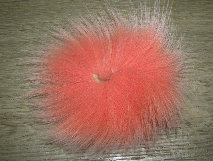 Хвост арктического песца лососёво розовый / Salmon Pink 