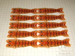 Спинки креветок Shrimp Shell Skeleton LG 10 pcs Orange