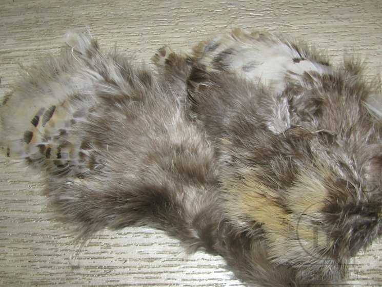Перья Алмазного Фазана  Mini Marabou Natural