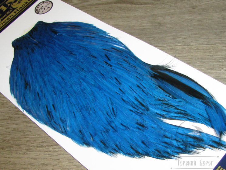 Скальп петуха Whiting American Bronze Rooster Cape BLW King Fish Blue