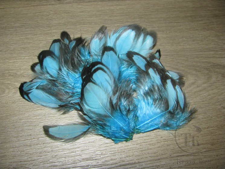 Перо курицы SH BLW Fl. Blue ( распродажа П- 53 )