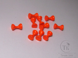 Вольфрамовые глазки гантельки c плоскими торцами 4x6 мм (10 шт.) Fl. Orange