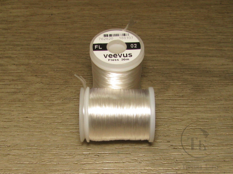 Искусственный шелк Floss Fl. White 30 m. Veevus
