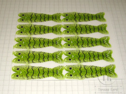 Спинки креветок Shrimp Shell Skeleton LG 10 pcs Chartreuse