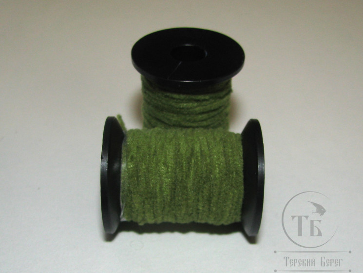 Микро синель Microchenille Olive 0,8 мм 5 м Терский берег