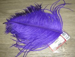 Часть крупного пера страуса Ostridge Herl Purple  Wapsi