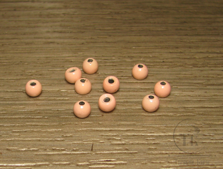 Шарик (головка) диам. 4,0 мм латунь Shrimp Pink (10шт)