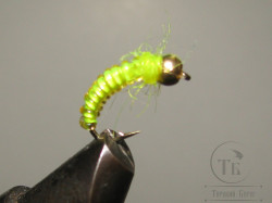 Муха нимфа Scud ( 22 ) GH Fl. Yellow Sil. Nymph крючок scud № 12