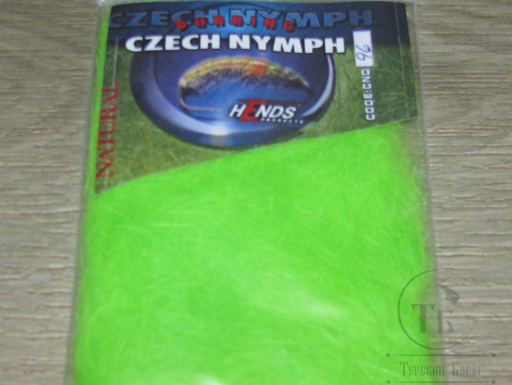 Даббинг Czech Nymph Dubbing Fluo Green CND-96 Hends
