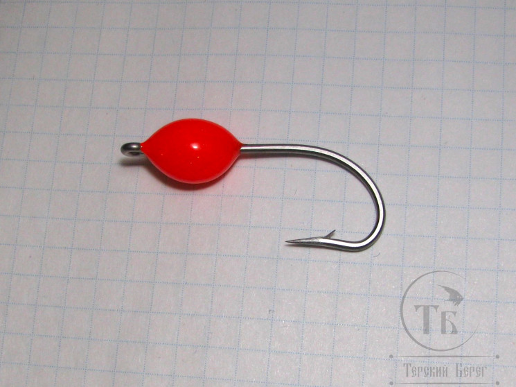 Мормышка горбушевая Umba Red кр. № 3/0