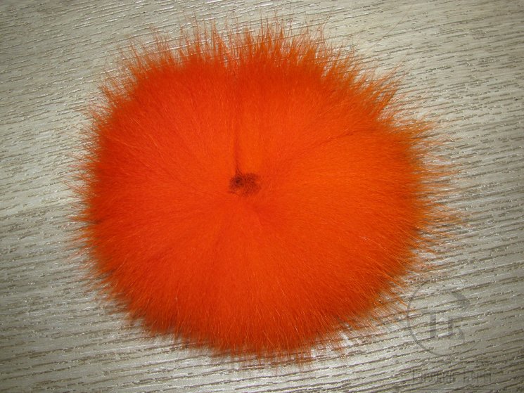 Хвост арктического песца оранжевый / Arct. Fox Tail Orange Canada Fur