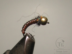 Муха нимфа Scud ( 24 ) GH Brown Olive Nymph крючок scud № 12