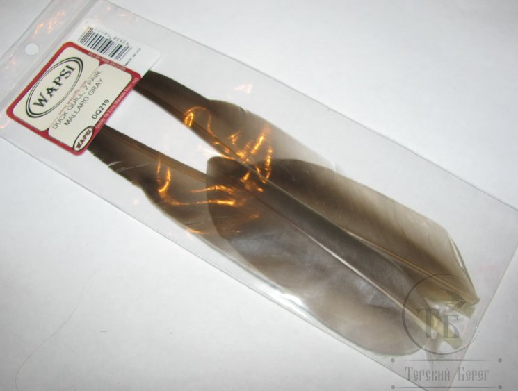 Маховое перо утки Duck Quills Mallard Gray Wapsi