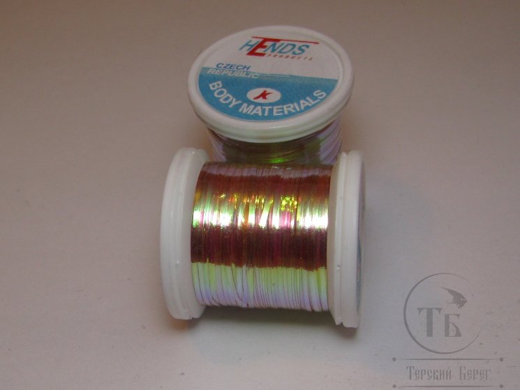 Плоский люрекс Perdigones Pearl Body Medium 1/32  12 yds Lt. Olive PBM-134 Hends