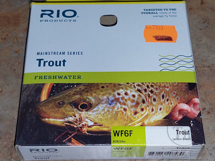 Нахлыстовый шнур Trout Freshwater WF 6F 80 F- 24 m Lemon Green RIO