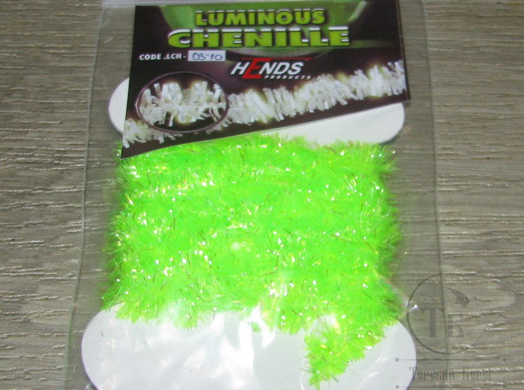 Светонакопительная синель Luminous Chenille 10 mm. 1 m Fl. Chart. Hends LCH  03-10