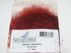 Grizzly Marabou Red Natures Spirit