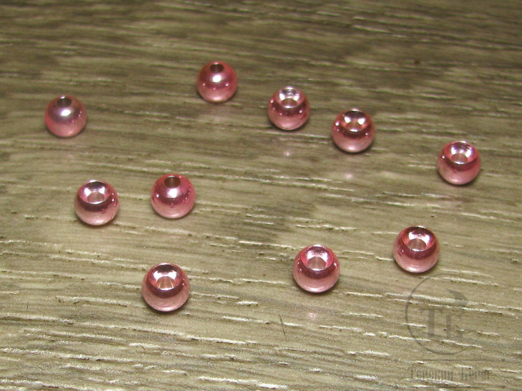 Шарик (головка) диам. 6,3 мм латунь Metallic Lt. Pink (10 шт) 