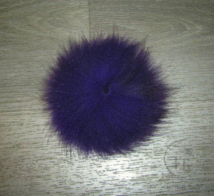 Хвост арктического песца фиолетовый / Purple Sm