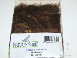 Grizzly Marabou Brown Natures Spirit