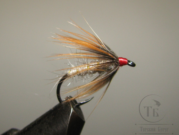 Муха Soft Hackle ( 8 ) RH Gray Gold Ginger кр. Em. № 10