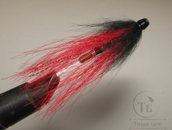 Муха лососёвая с "английским крылом" WG tube Mt. ( 24C ) медь 1 1/4 дюйма Red Black