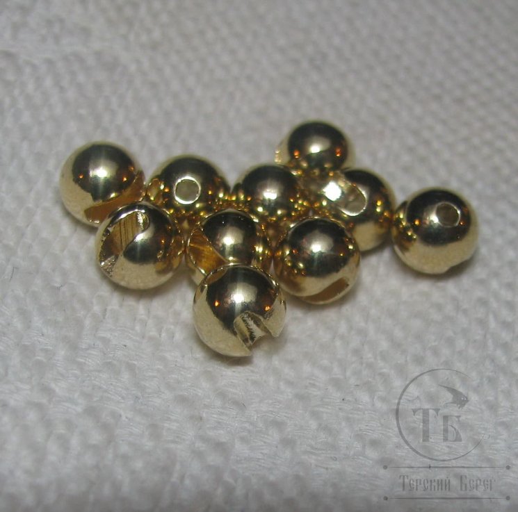 Вольфрамовый шарик с прорезью D 4,6 Gold (10 шт)