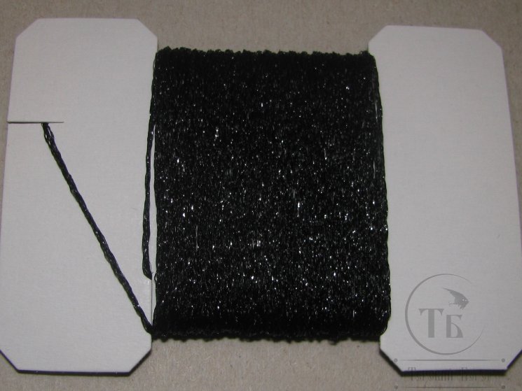 Плетёный люрекс Ice Body Braid Black 10 м