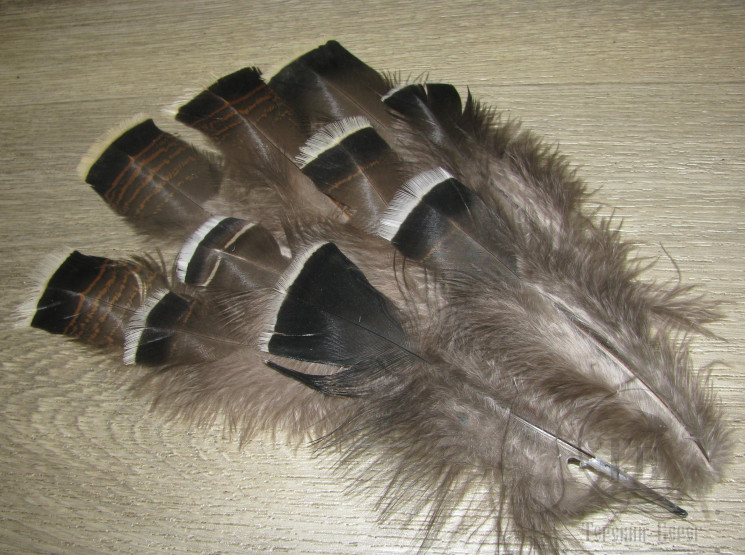Перья индюка Turkey Flats Natural Sm ( 10шт )