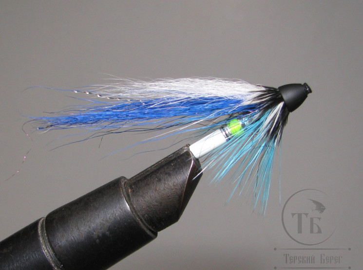 Муха лососёвая TP Cone Fly ( 18 ) Bl. Herring ( пластик 1 дюйм )