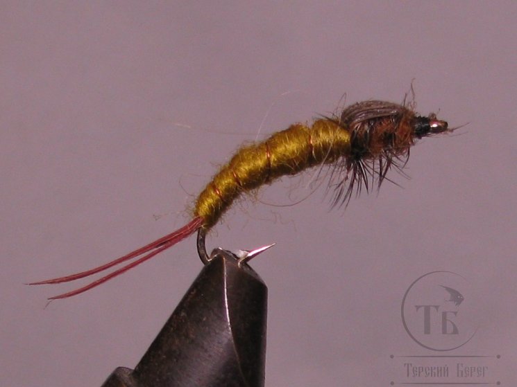 Муха нимфа Lt ( 18 ) Stone Fly Olive Stim. № 8