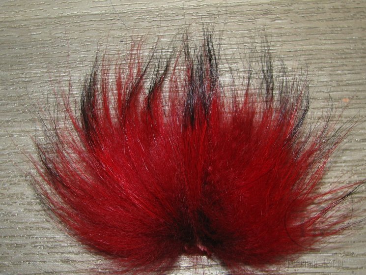 Хвост енота красный  Raccoon Tail  Red