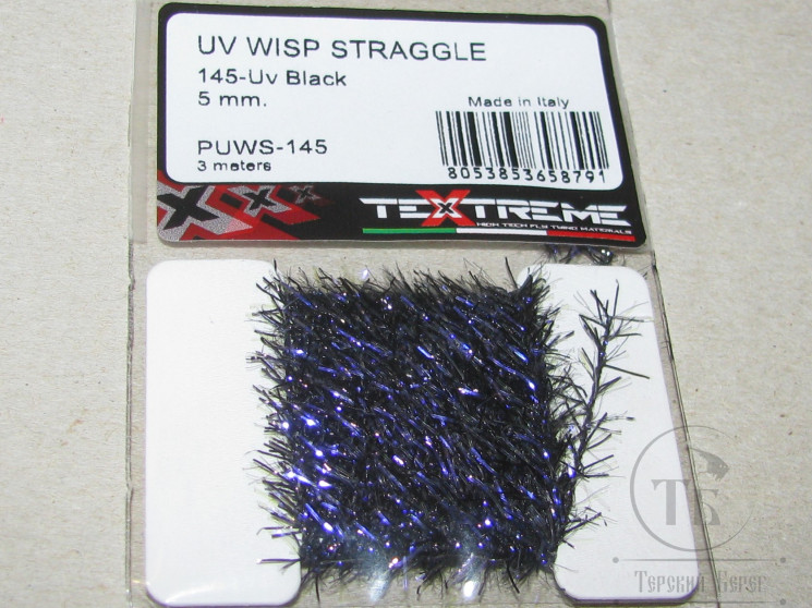 Синель Uv Wisp Straggle Uv Black 3 m. 5 mm. Textreme