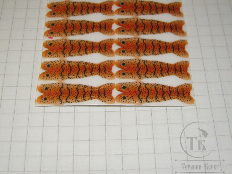 Спинки креветок Shrimp Shell Skeleton SM 16 pcs Orange
