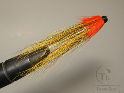 Муха лососёвая с "английским крылом" WG tube Mt. ( 7 ) D 3,0 медь 1 дюйм Willie Gunn Orange Var. ( Виллиган )